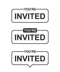 Obraz premium You are invited set design