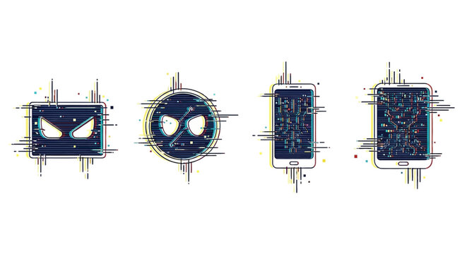 Circuit board electronic components closeup.