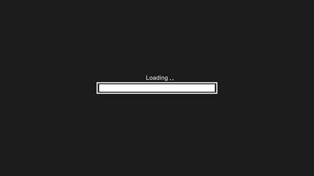 Progress bar animation with alpha channel.Loading process line