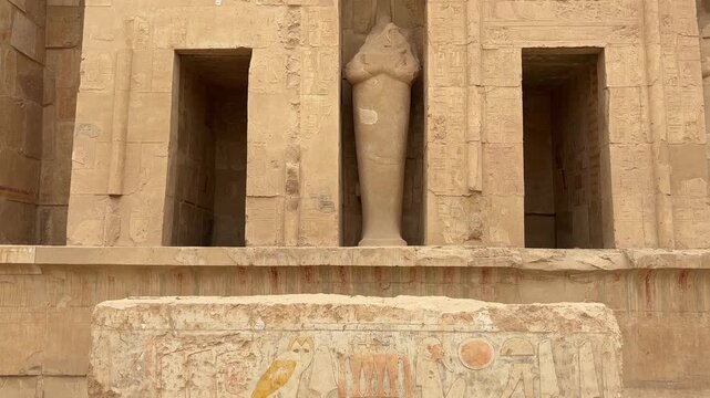 A view from the Temple of Hatshepsut in Luxor, Egypt. It is one of the most visited temples in the country.