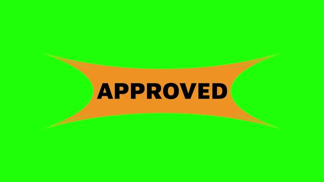 Approved Stamp Animation on Green Screen &ndash; Official Approval Badge Motion Overlay