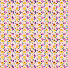 Obraz premium A Bunnies seamless pattern and background design.