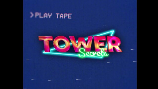 80s Retro Synthwave Neon Text Opener Intro 14 | Cyberpunk VHS Glitch Title Animation & Effects