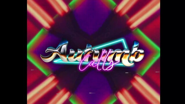 80s Retro Synthwave Neon Text Opener Intro 19 | Cyberpunk VHS Glitch Title Animation & Effects