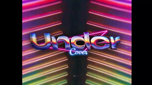 80s Retro Synthwave Neon Text Opener Intro 28 | Cyberpunk VHS Glitch Title Animation & Effects