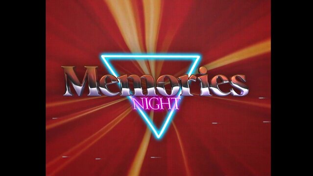 80s Retro Synthwave Neon Text Opener Intro 45 | Cyberpunk VHS Glitch Title Animation & Effects
