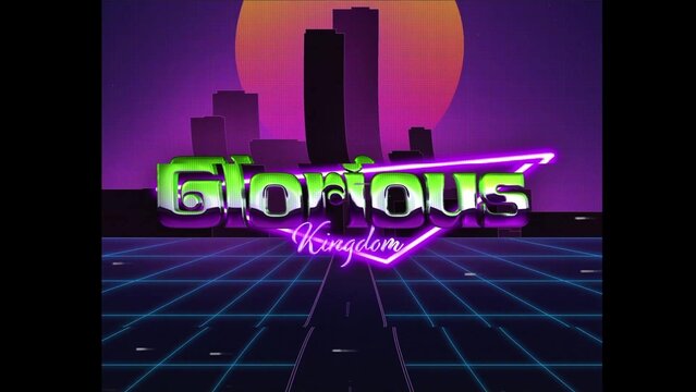 80s Retro Synthwave Neon Text Opener Intro 48 | Cyberpunk VHS Glitch Title Animation & Effects