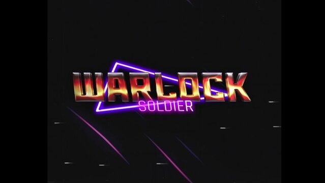 80s Retro Synthwave Neon Text Opener Intro 66 | Cyberpunk VHS Glitch Title Animation & Effects