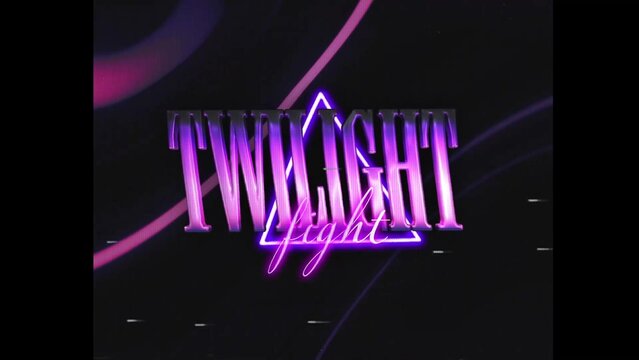 80s Retro Synthwave Neon Text Opener Intro 68 | Cyberpunk VHS Glitch Title Animation & Effects