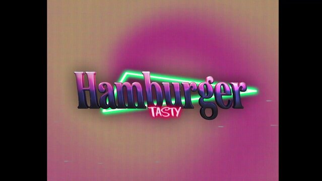80s Retro Synthwave Neon Text Opener Intro 71 | Cyberpunk VHS Glitch Title Animation & Effects