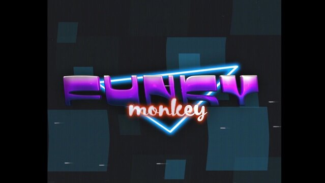 80s Retro Synthwave Neon Text Opener Intro 83 | Cyberpunk VHS Glitch Title Animation & Effects