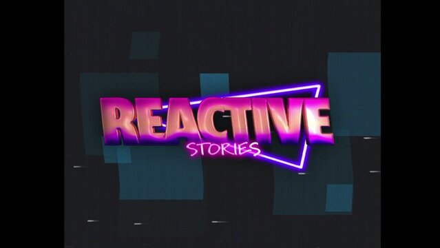 80s Retro Synthwave Neon Text Opener Intro 84 | Cyberpunk VHS Glitch Title Animation & Effects