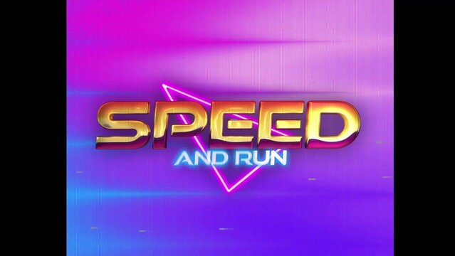 80s Retro Synthwave Neon Text Opener Intro 125 | Cyberpunk VHS Glitch Title Animation & Effects