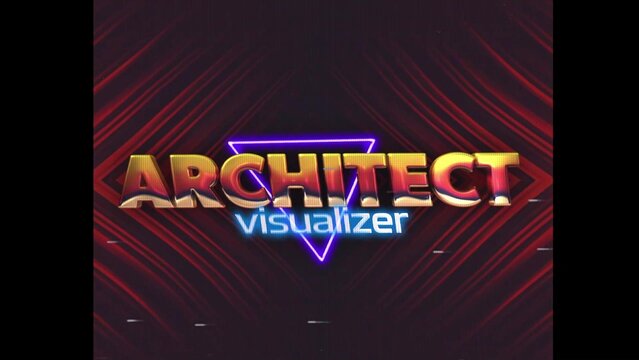 80s Retro Synthwave Neon Text Opener Intro 129 | Cyberpunk VHS Glitch Title Animation & Effects