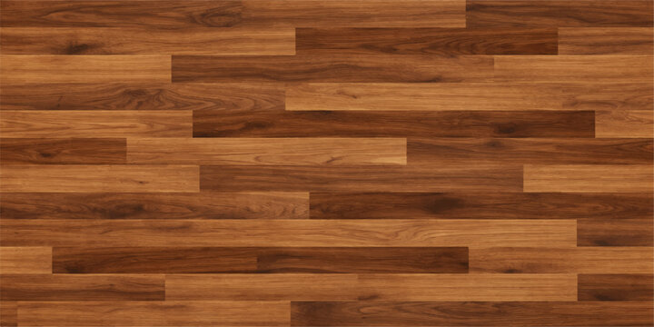A seamless brown wood and brick wall texture background featuring natural timber planks and a polished hardwood parquet pattern for an organic surface design