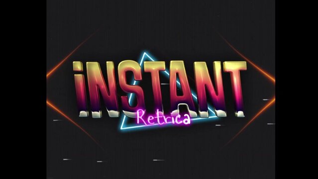 80s Retro Synthwave Neon Text Opener Intro 140 | Cyberpunk VHS Glitch Title Animation & Effects