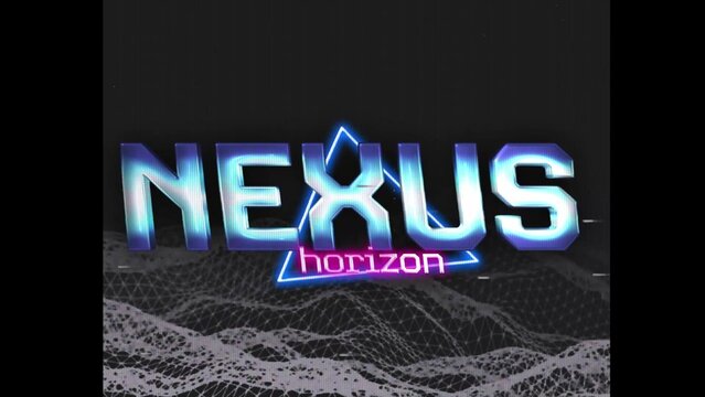 80s Retro Synthwave Neon Text Opener Intro 148 | Cyberpunk VHS Glitch Title Animation & Effects