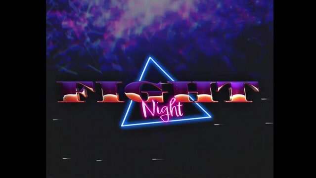 80s Retro Synthwave Neon Text Opener Intro 147 | Cyberpunk VHS Glitch Title Animation & Effects