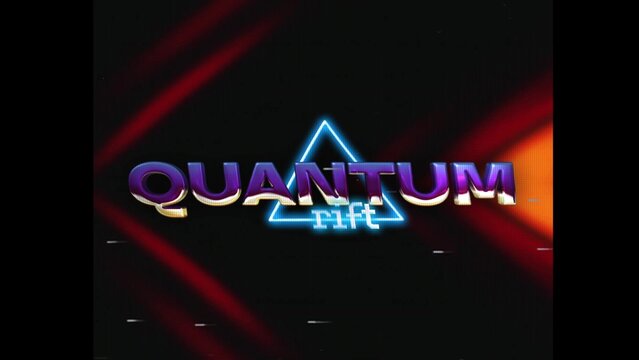 80s Retro Synthwave Neon Text Opener Intro 161 | Cyberpunk VHS Glitch Title Animation & Effects