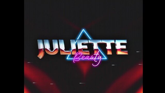 80s Retro Synthwave Neon Text Opener Intro 162 | Cyberpunk VHS Glitch Title Animation & Effects