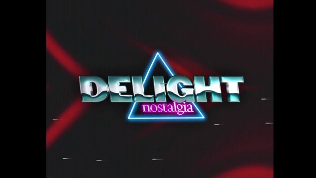 80s Retro Synthwave Neon Text Opener Intro 163 | Cyberpunk VHS Glitch Title Animation & Effects