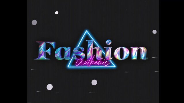 80s Retro Synthwave Neon Text Opener Intro 203 | Cyberpunk VHS Glitch Title Animation & Effects