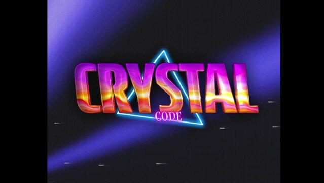 80s Retro Synthwave Neon Text Opener Intro 199 | Cyberpunk VHS Glitch Title Animation & Effects