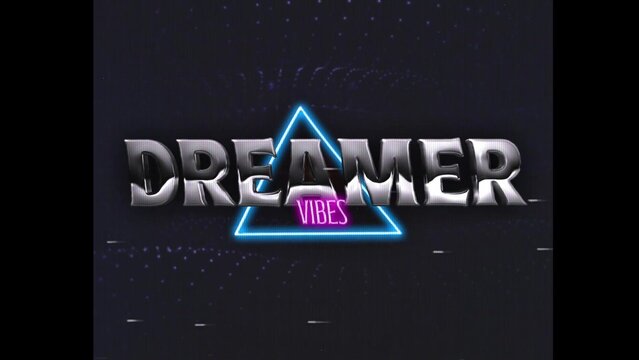 80s Retro Synthwave Neon Text Opener Intro 206 | Cyberpunk VHS Glitch Title Animation & Effects