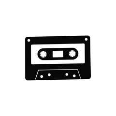 Fototapeta premium Vintage Cassette Tape Icon Retro Audio Recording Music