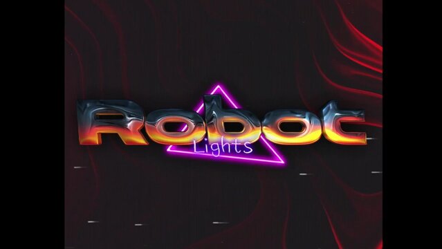 80s Retro Synthwave Neon Text Opener Intro 223 | Cyberpunk VHS Glitch Title Animation & Effects