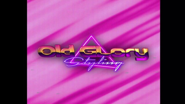 80s Retro Synthwave Neon Text Opener Intro 224 | Cyberpunk VHS Glitch Title Animation & Effects