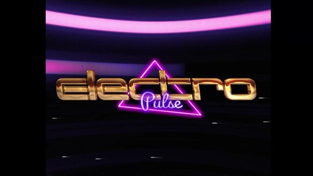80s Retro Synthwave Neon Text Opener Intro 227 | Cyberpunk VHS Glitch Title Animation & Effects