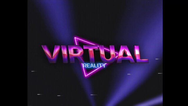 80s Retro Synthwave Neon Text Opener Intro 243 | Cyberpunk VHS Glitch Title Animation & Effects