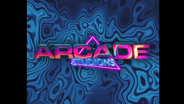 80s Retro Synthwave Neon Text Intro Opener 229 | Cyberpunk VHS Glitch Title Animation & Effects