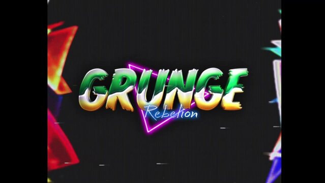 80s Retro Synthwave Neon Text Intro Opener 249 | Cyberpunk VHS Glitch Title Animation & Effects