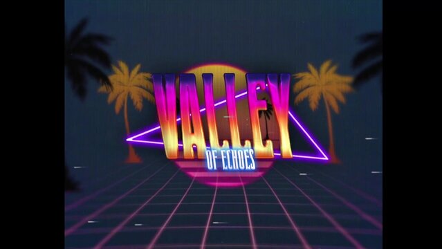 80s Retro Synthwave Neon Text Intro Opener 12 | Cyberpunk VHS Glitch Title Animation & Effects