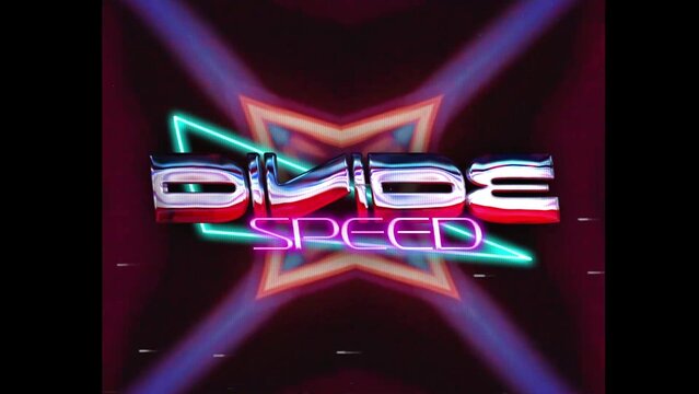 80s Retro Synthwave Neon Text Intro Opener 20 | Cyberpunk VHS Glitch Title Animation & Effects