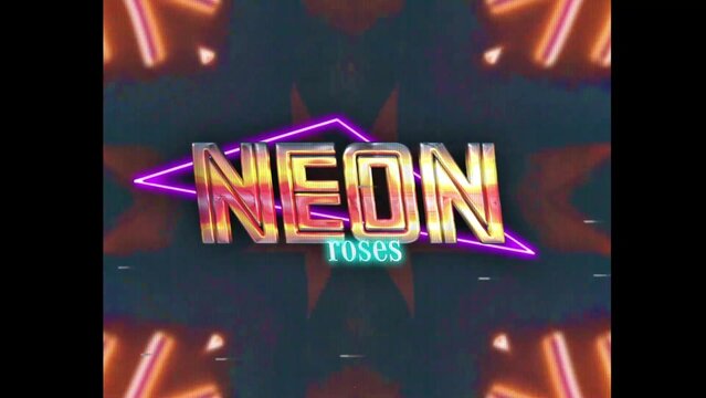 80s Retro Synthwave Neon Text Intro Opener 25 | Cyberpunk VHS Glitch Title Animation & Effects