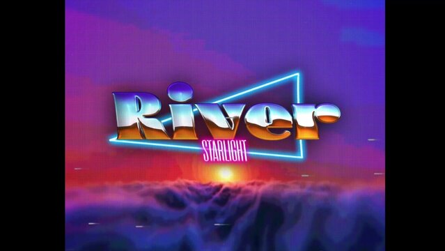 80s Retro Synthwave Neon Text Intro Opener 32 | Cyberpunk VHS Glitch Title Animation & Effects