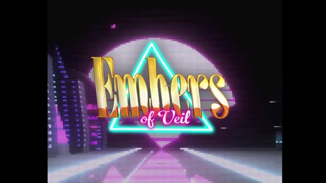80s Retro Synthwave Neon Text Intro Opener 42 | Cyberpunk VHS Glitch Title Animation & Effects