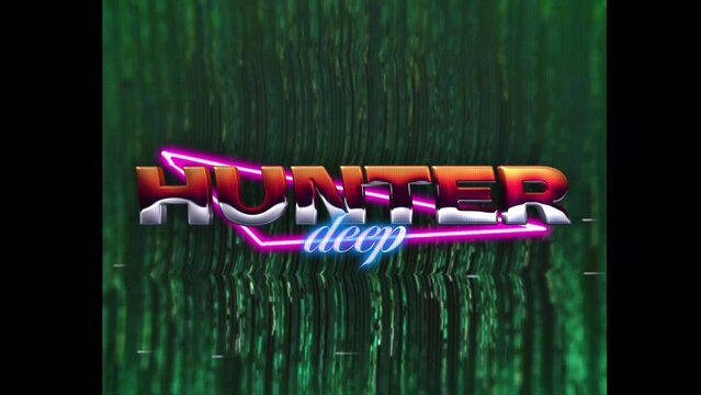 80s Retro Synthwave Neon Text Intro Opener 56 | Cyberpunk VHS Glitch Title Animation & Effects