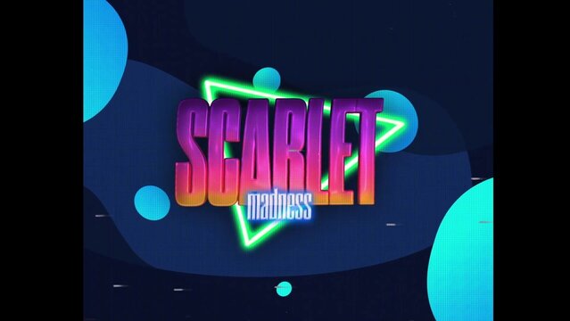 80s Retro Synthwave Neon Text Intro Opener 59 | Cyberpunk VHS Glitch Title Animation & Effects