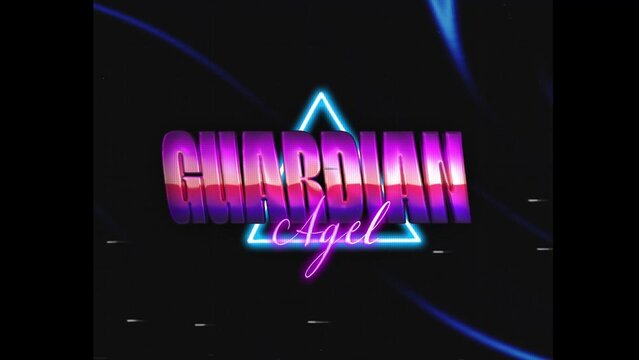 80s Retro Synthwave Neon Text Intro Opener 69 | Cyberpunk VHS Glitch Title Animation & Effects