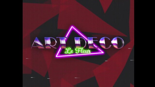 80s Retro Synthwave Neon Text Intro Opener 92 | Cyberpunk VHS Glitch Title Animation & Effects