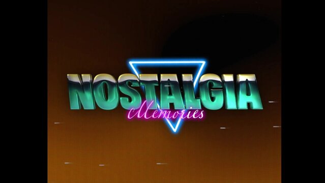 80s Retro Synthwave Neon Text Intro Opener 106 | Cyberpunk VHS Glitch Title Animation & Effects