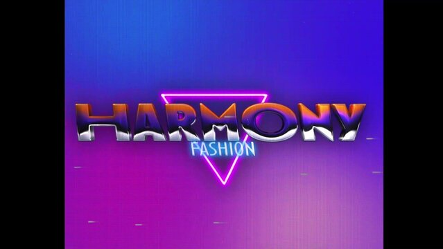 80s Retro Synthwave Neon Text Intro Opener 118 | Cyberpunk VHS Glitch Title Animation & Effects