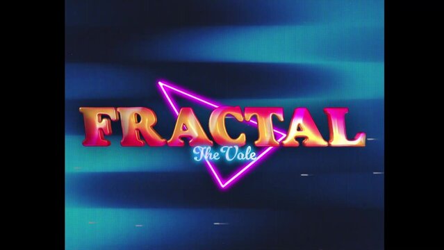 80s Retro Synthwave Neon Text Intro Opener 124 | Cyberpunk VHS Glitch Title Animation & Effects