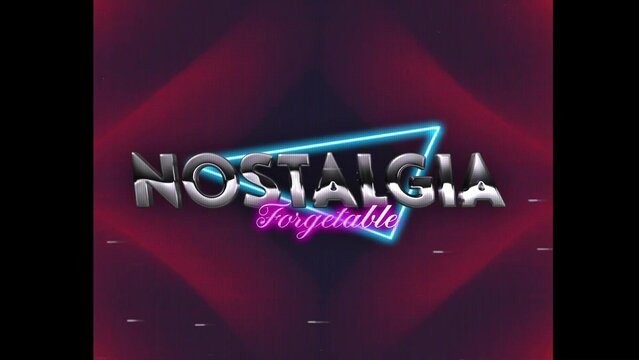 80s Retro Synthwave Neon Text Intro Opener 132 | Cyberpunk VHS Glitch Title Animation & Effects