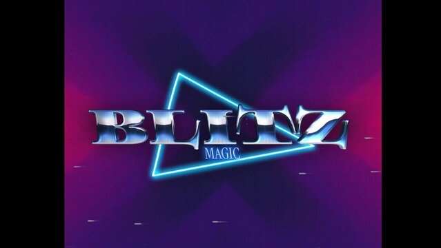 80s Retro Synthwave Neon Text Intro Opener 135 | Cyberpunk VHS Glitch Title Animation & Effects