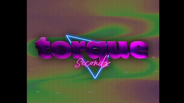 80s Retro Synthwave Neon Text Intro Opener 154 | Cyberpunk VHS Glitch Title Animation & Effects
